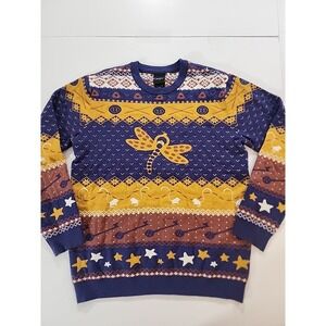 Coraline Laika Sweater Size Large L Dragonfly Key Stars Cozy Knit Mice Fantasy